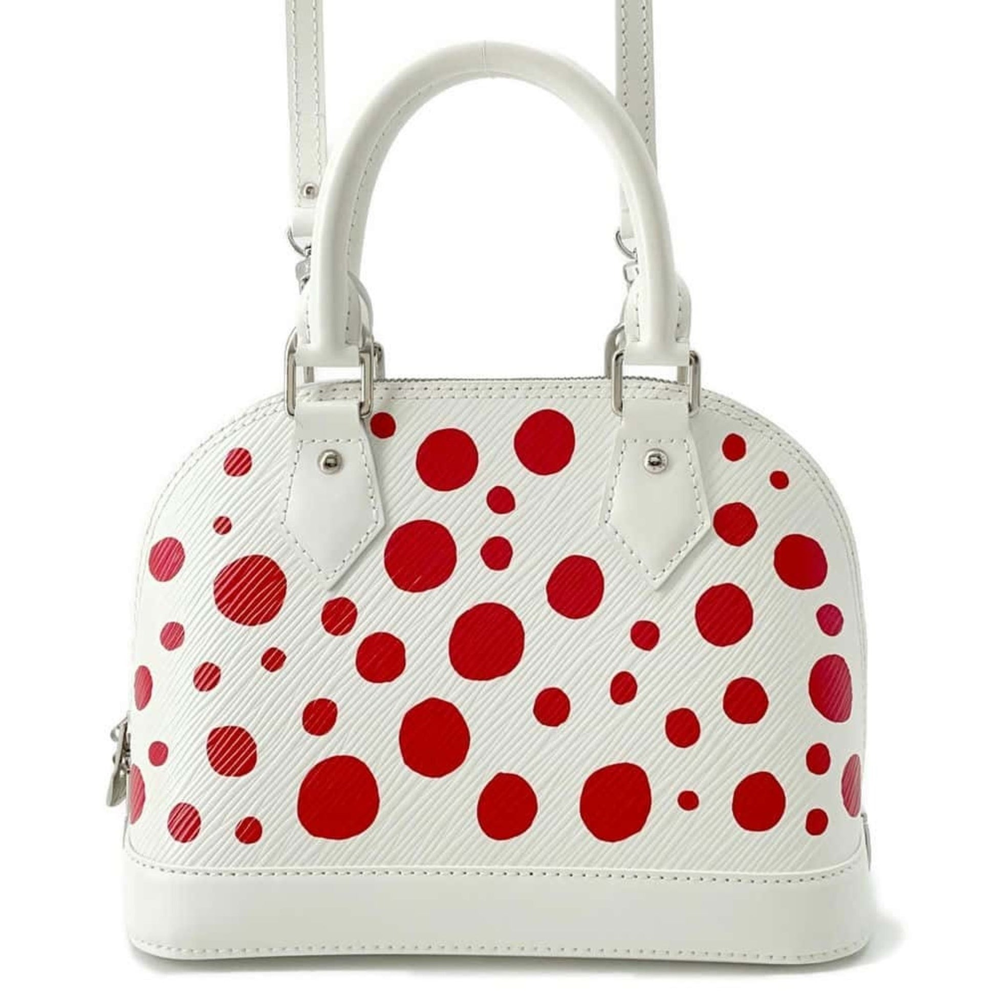 Louis Vuitton Alma BB White Leather Handbag 