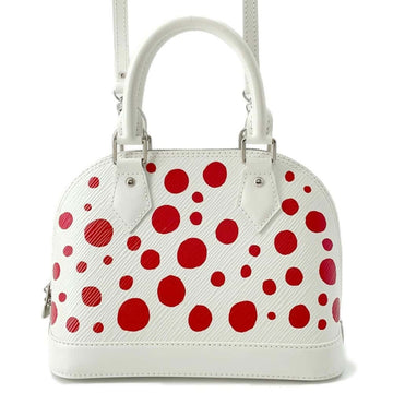 Louis Vuitton Alma BB White Leather Handbag 