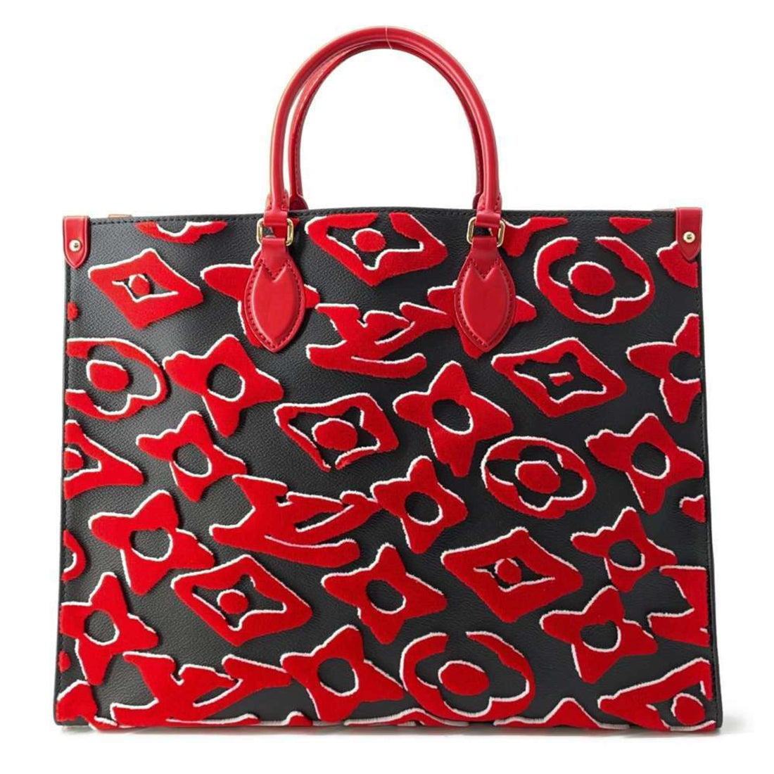 Louis Vuitton Onthego Red Canvas Tote Bag