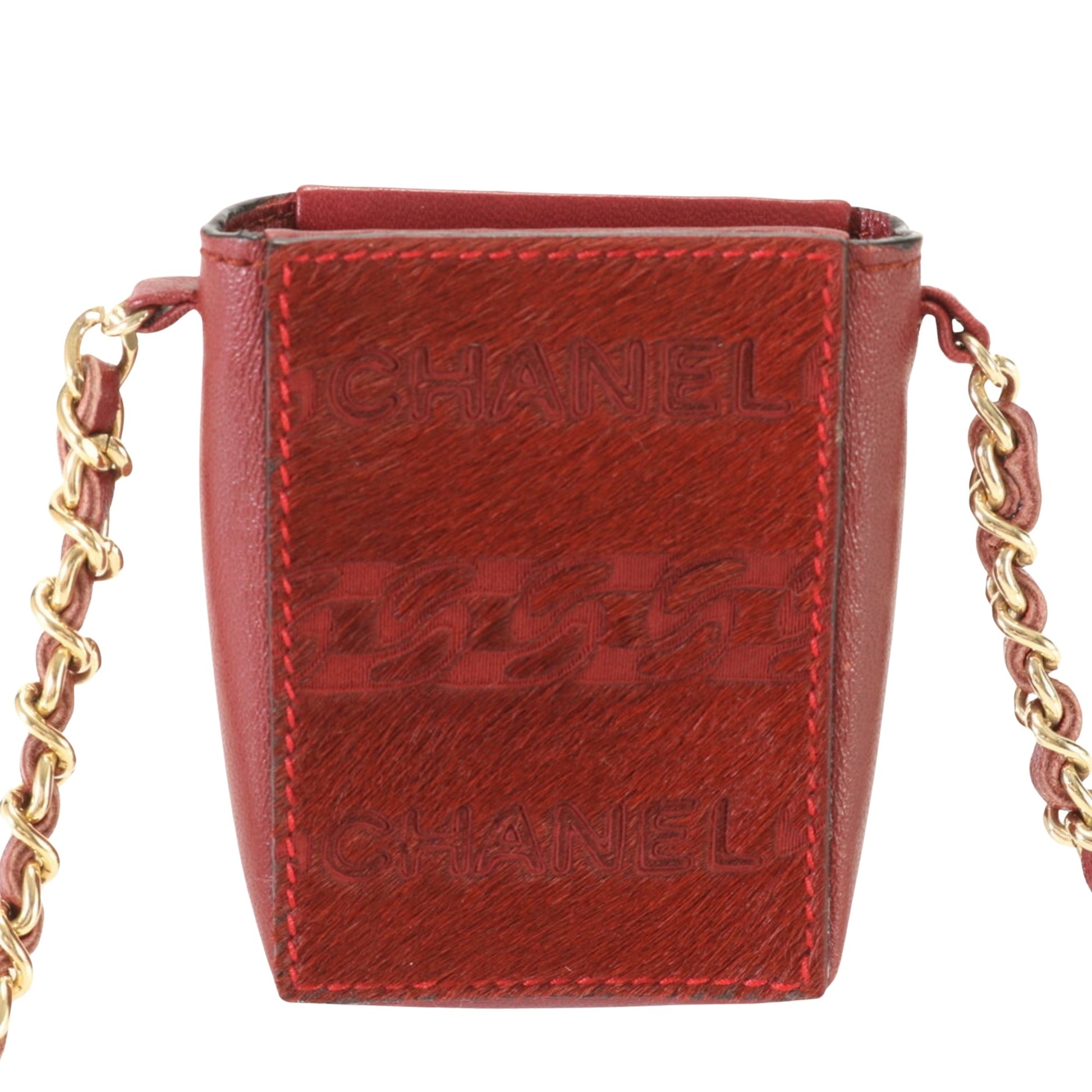 Chanel Chanel Burgundy Leather Shoulder Bag