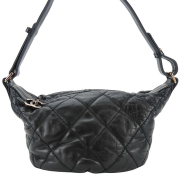 Chanel Wild stitch Black Leather Shoulder Bag