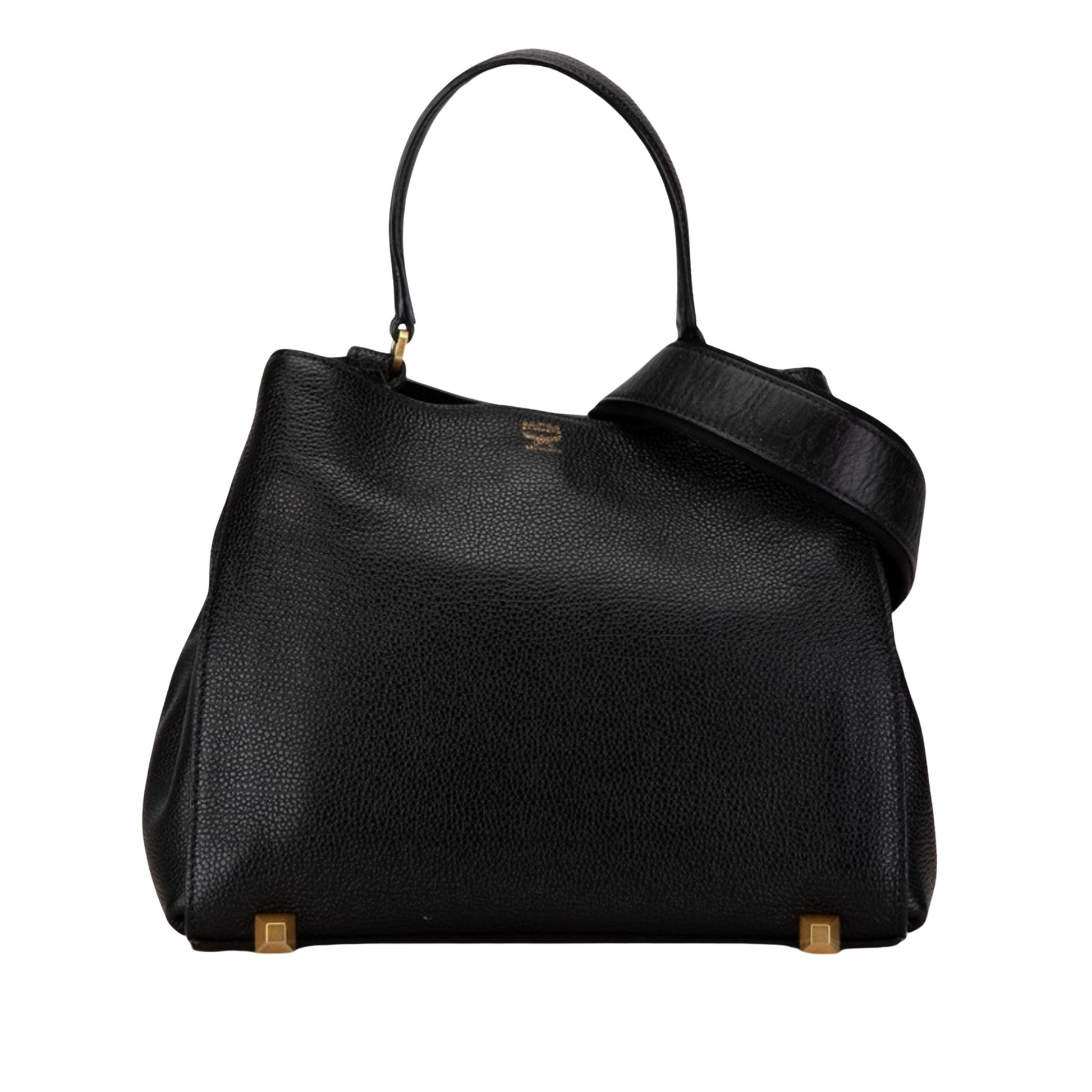 MCM Black Leather Handbag 