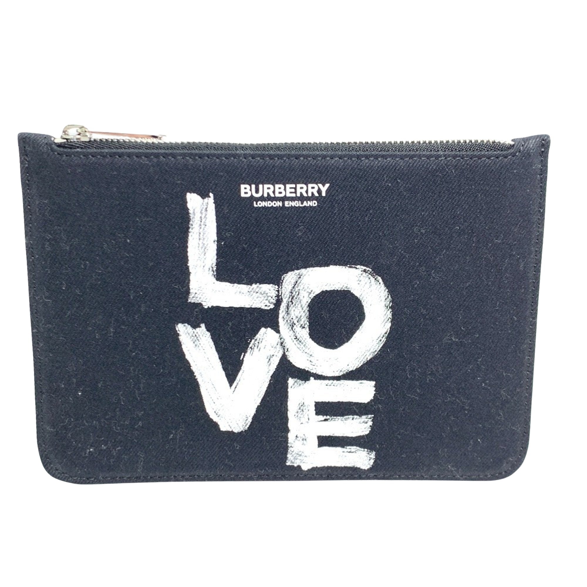 Burberry Black Canvas Wallet 