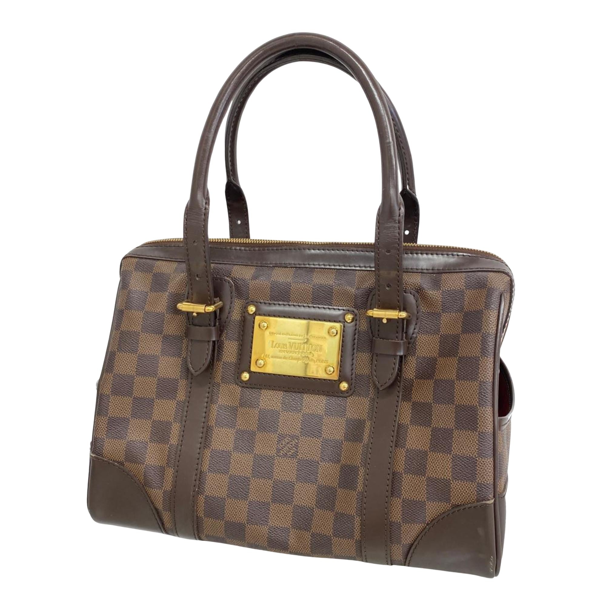 Louis Vuitton Berkeley Brown Canvas Handbag 