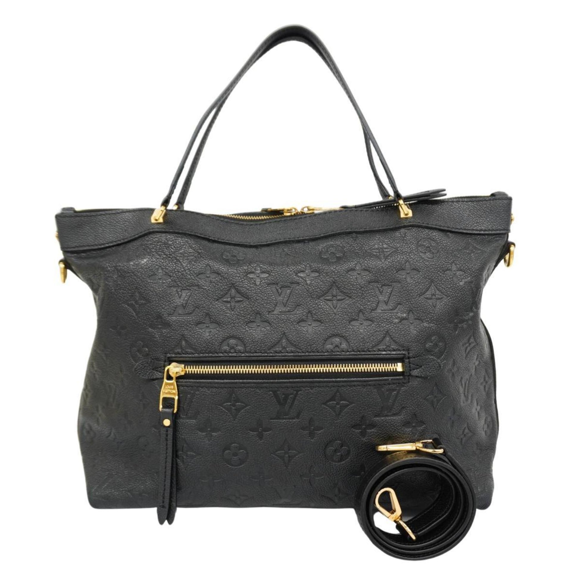 Louis Vuitton Bastille Black Leather Handbag 