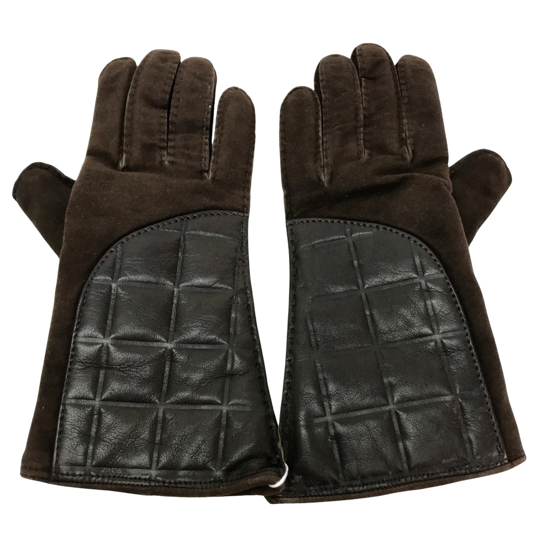 Chanel Chocolate bar Brown Cashmere Gloves 