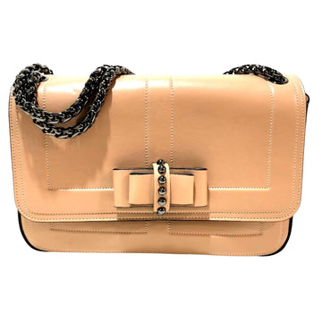 Christian Louboutin Sweet Charity Beige Leather Shoulder Bag