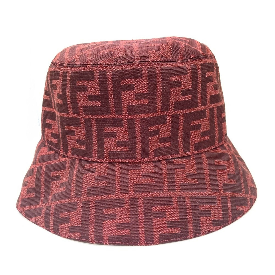 Fendi Red Canvas Hat 