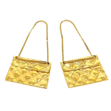 Chanel Matelassé Gold Metal Earring 