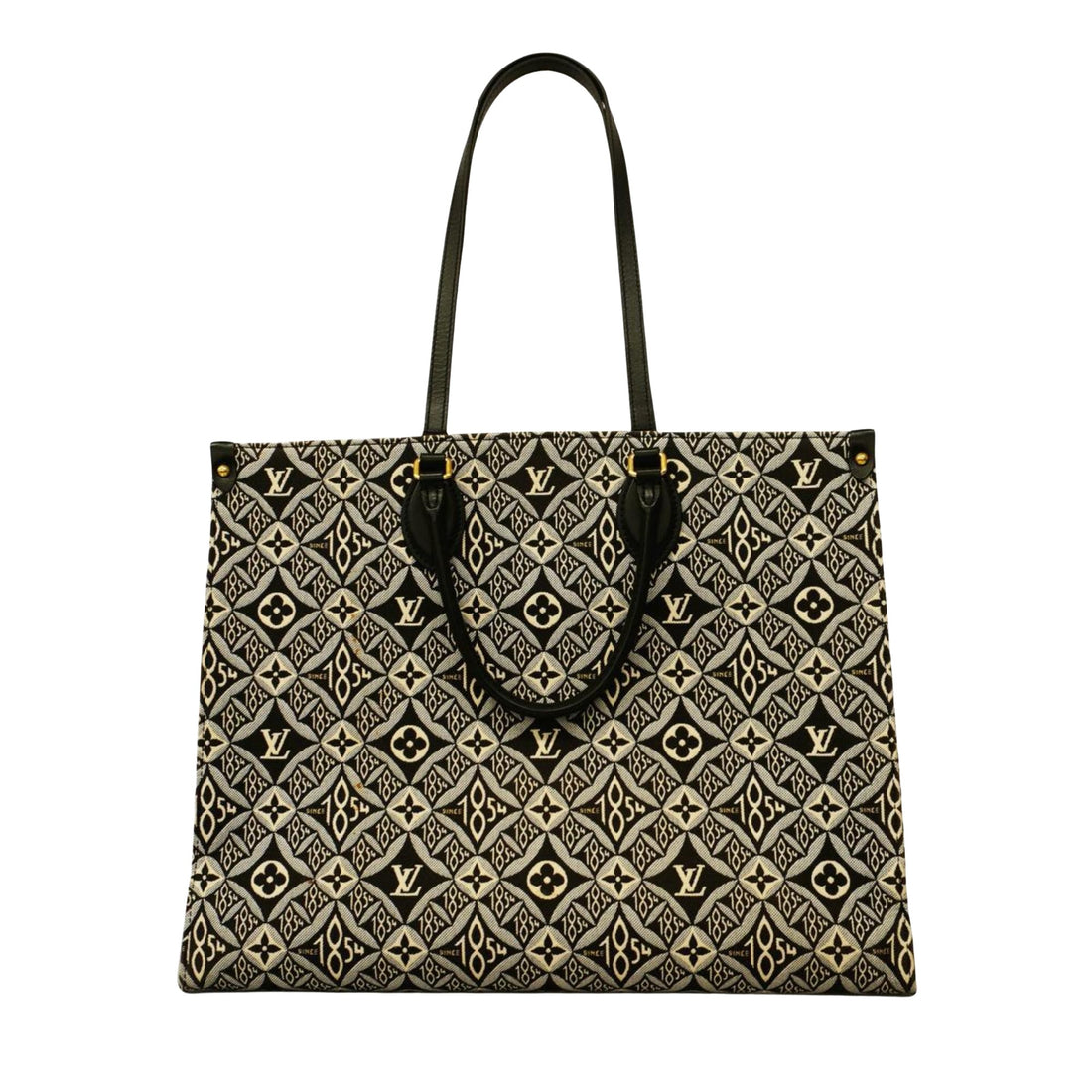 Louis Vuitton On The Go Black Canvas Tote Bag