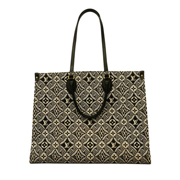 Louis Vuitton On The Go Black Canvas Tote Bag