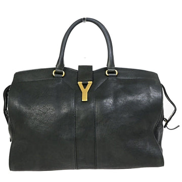 Yves Saint Laurent Chyc Black Leather Handbag 