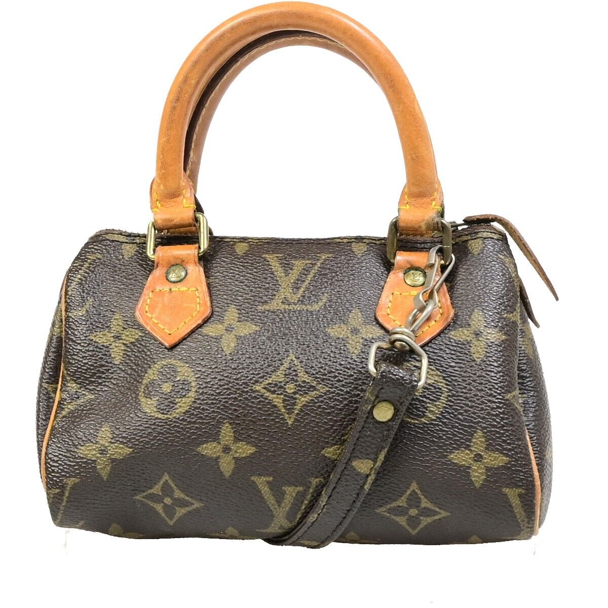 Louis Vuitton Mini speedy Brown Canvas Handbag 