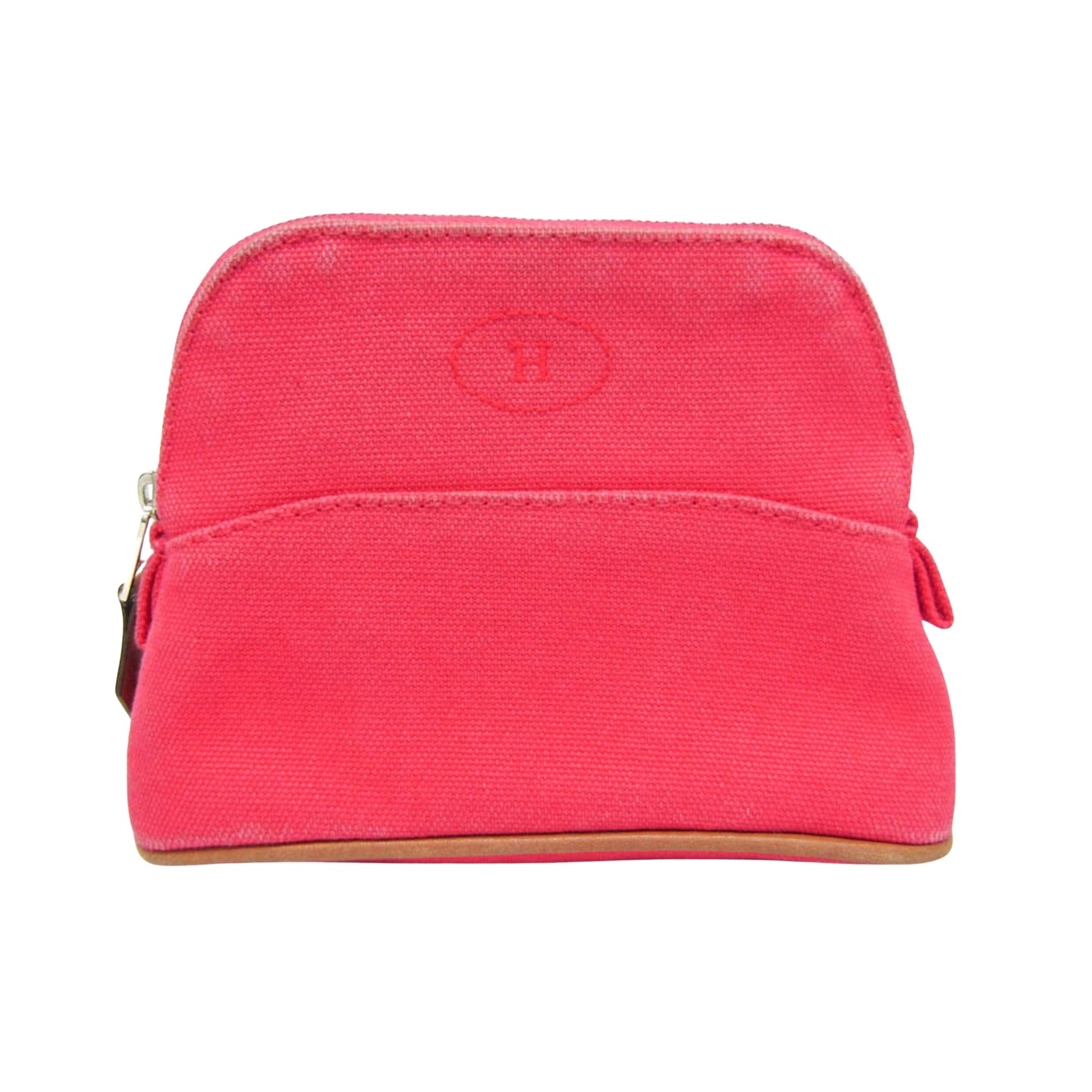 Hermès Bolide Pink Cotton Clutch Bag