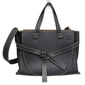 Loewe Gate Black Leather Tote Bag