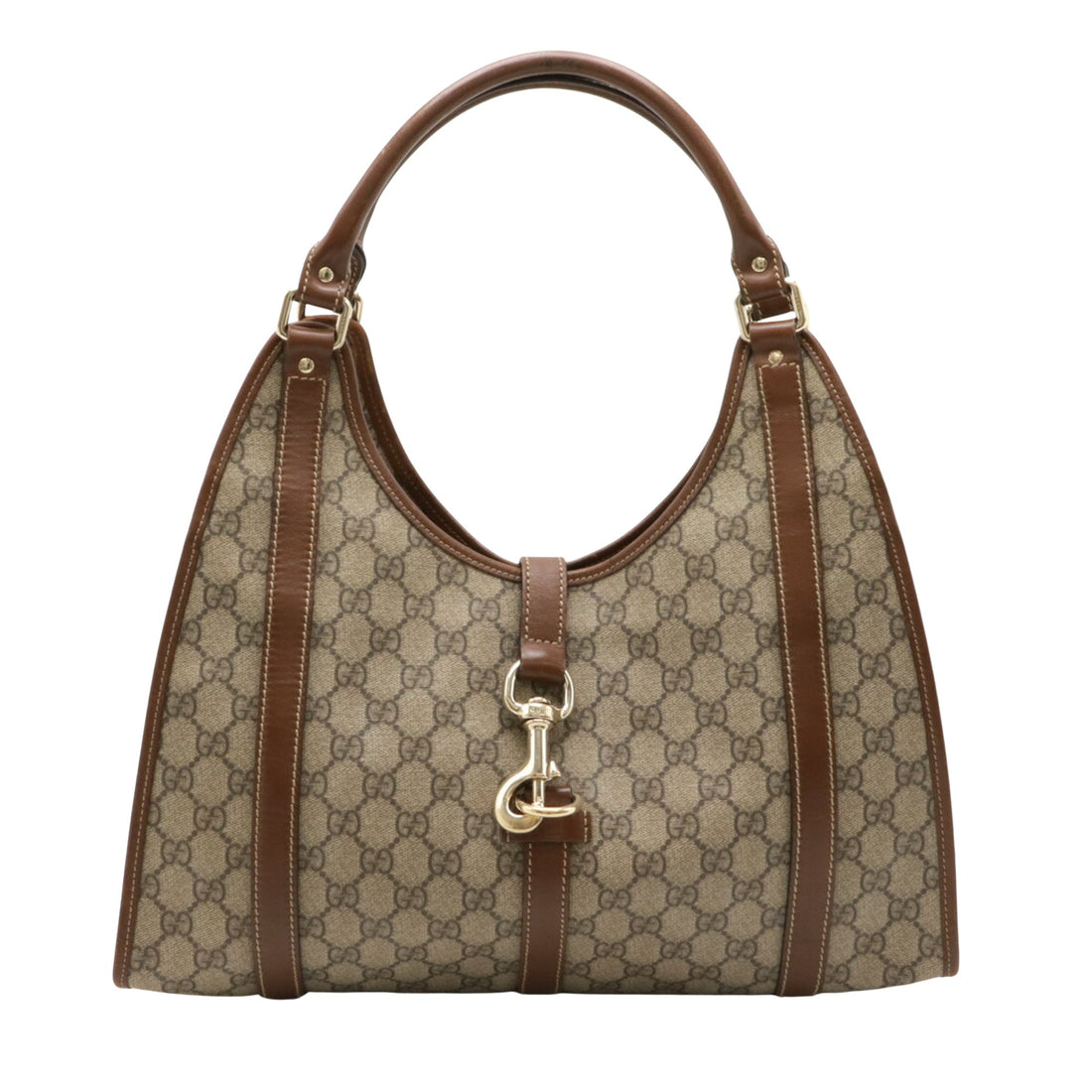 Gucci Jackie Beige Canvas Handbag 