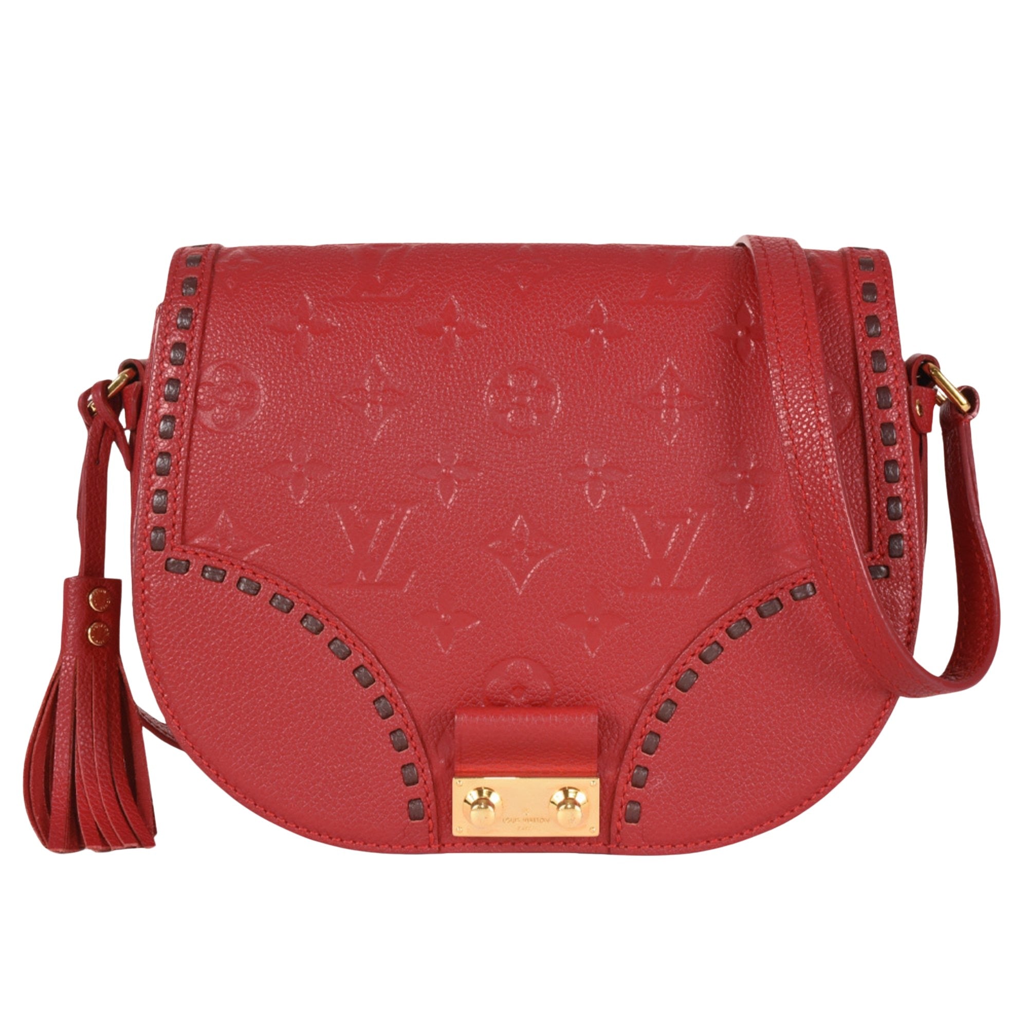 Louis Vuitton Junot Red Leather Shoulder Bag