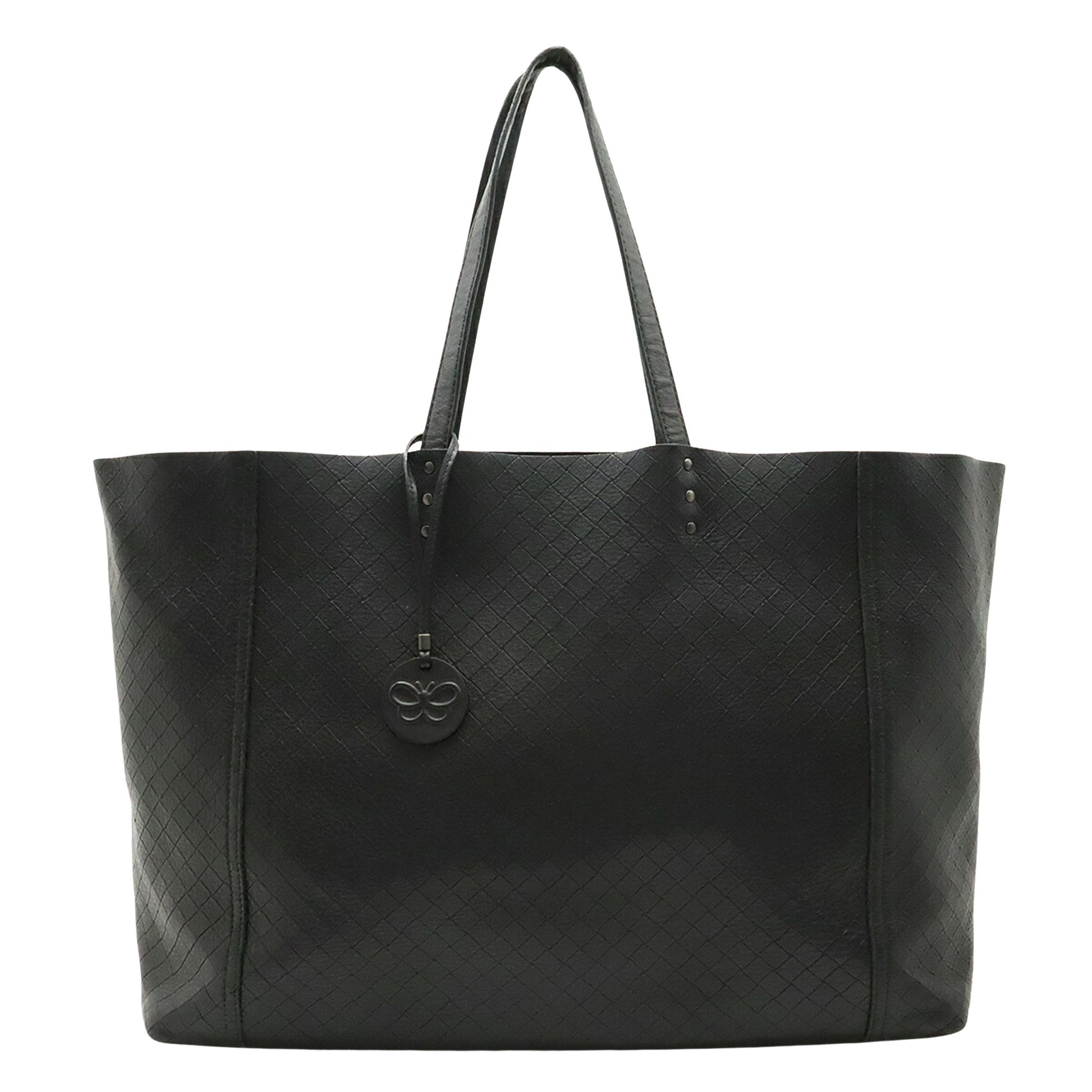 Bottega Veneta Intreccio mirage Black Leather Shoulder Bag