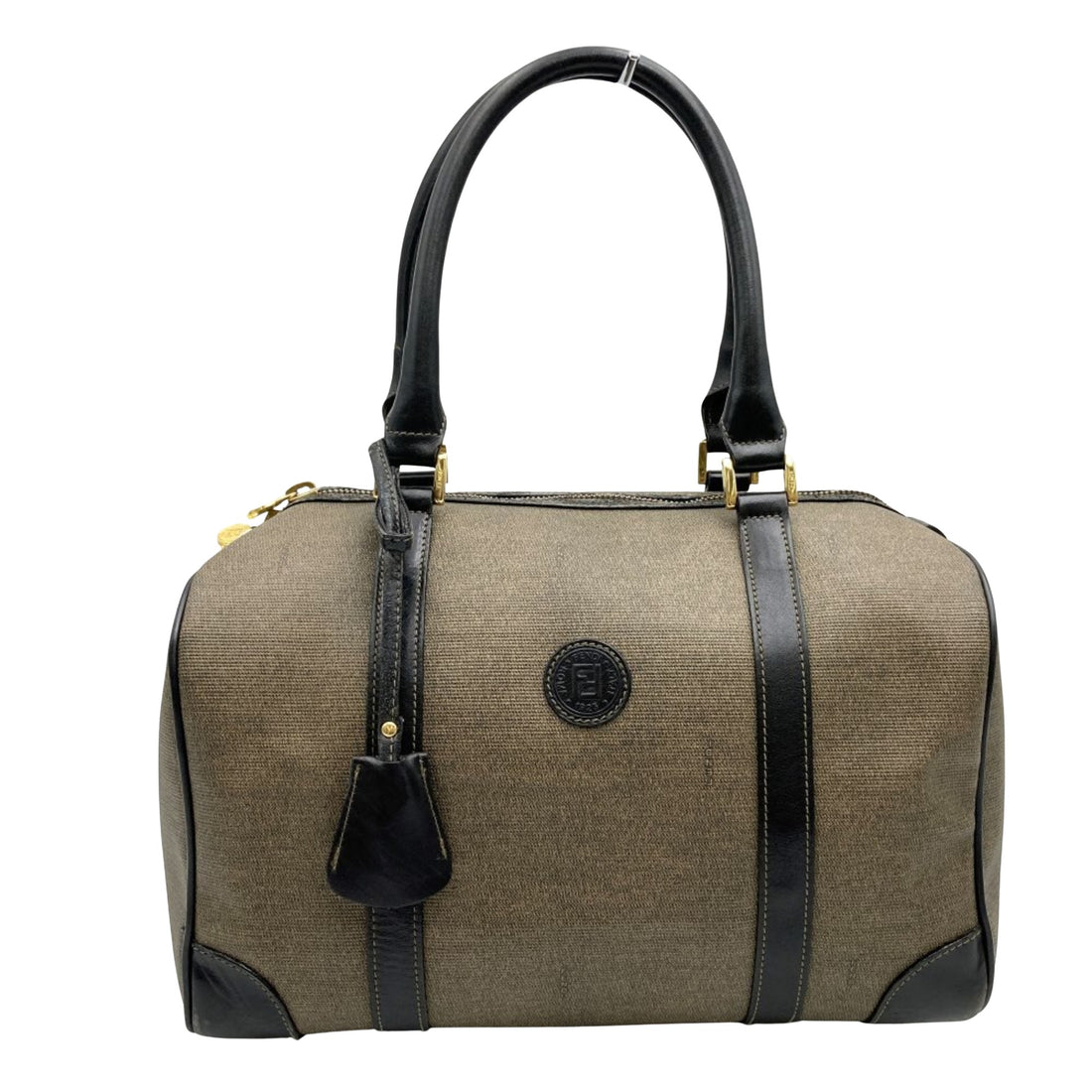 Fendi Marrakech Brown Canvas Handbag 