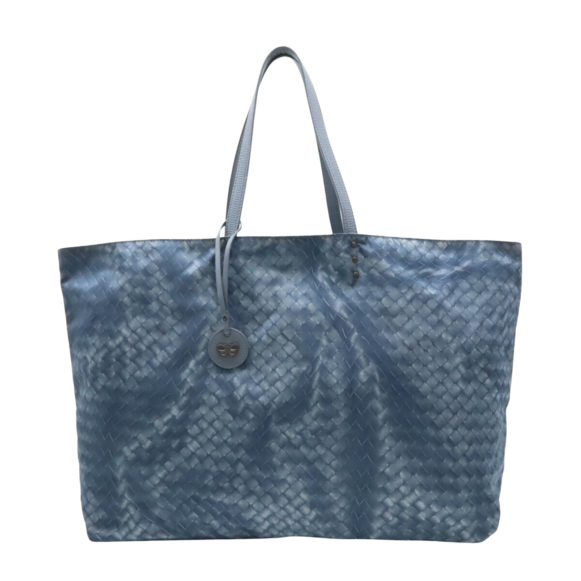 Bottega Veneta Intreccio mirage Blue Synthetic Shoulder Bag