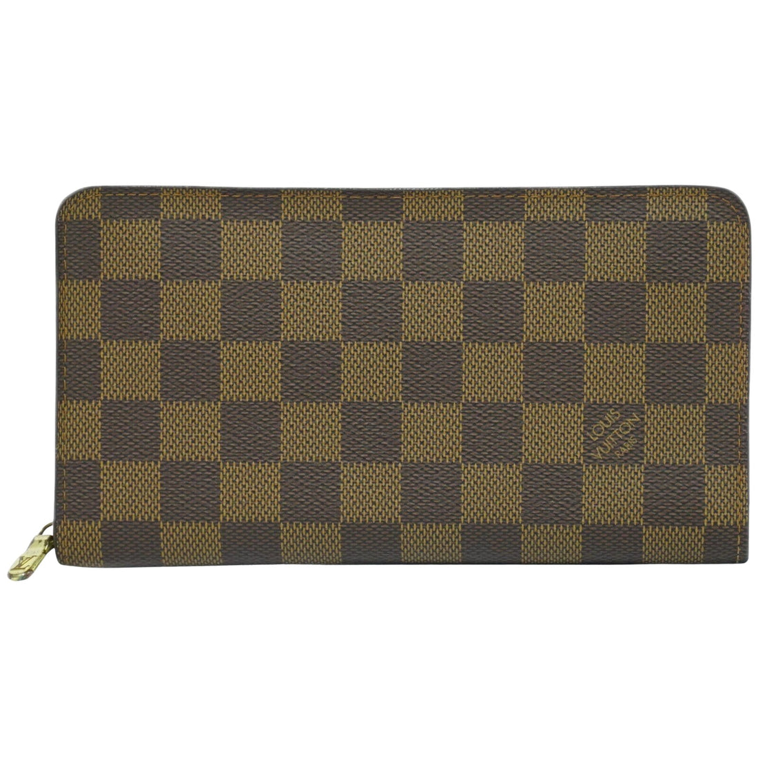 Louis Vuitton Porte monnaie Zippy Brown Canvas Wallet 