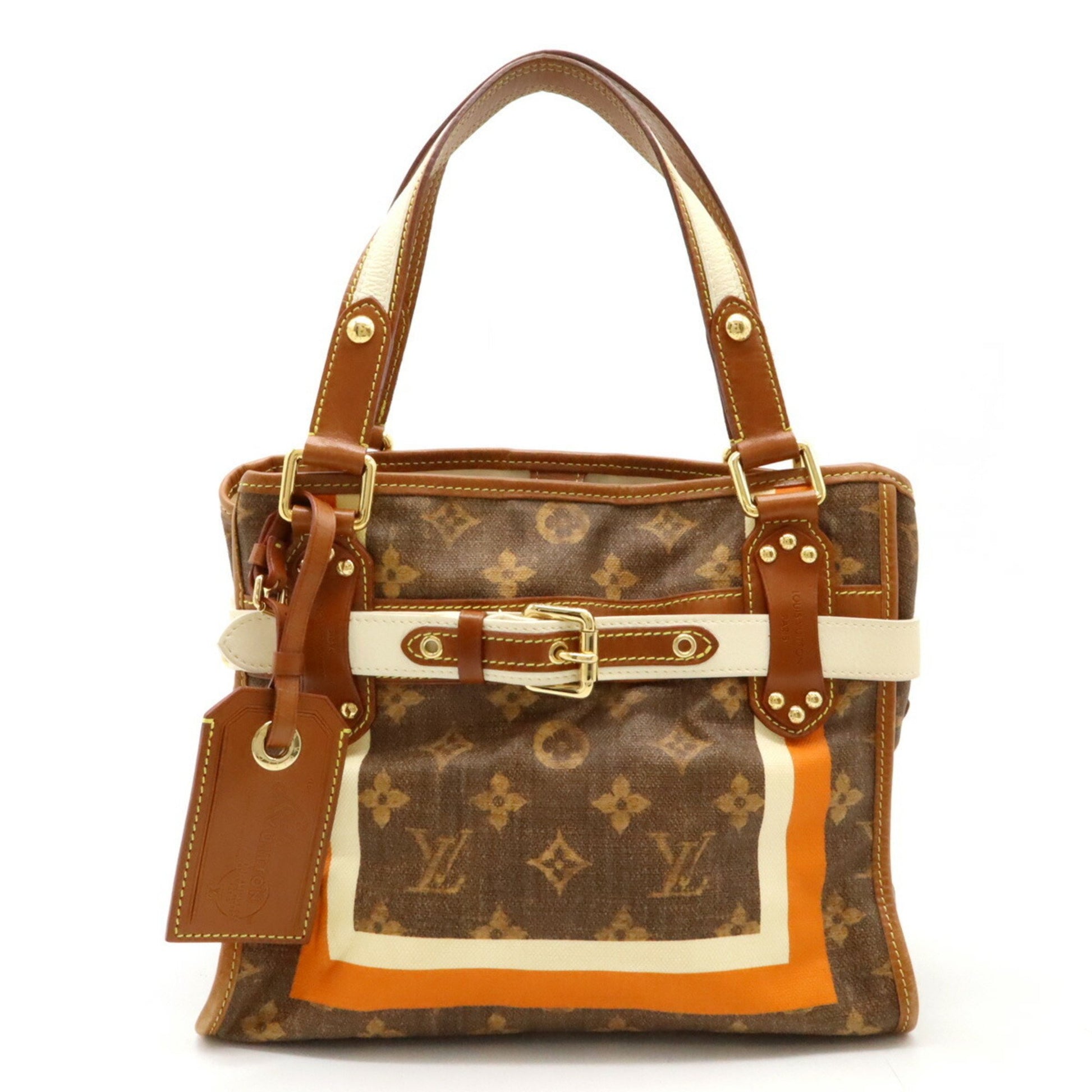 Louis Vuitton Rayures PM Brown Canvas Handbag 