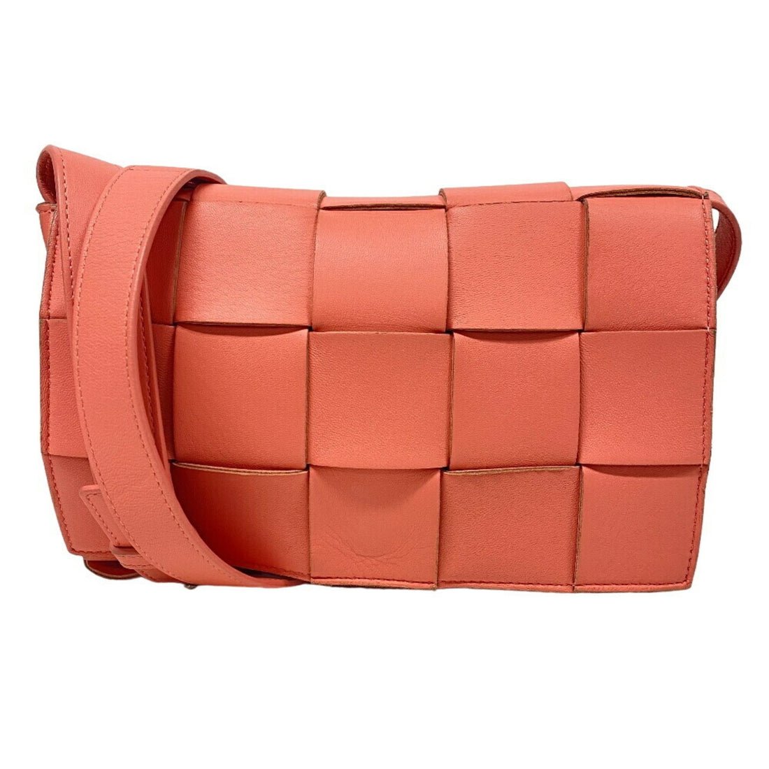 Bottega Veneta Cassette Pink Leather Shoulder Bag