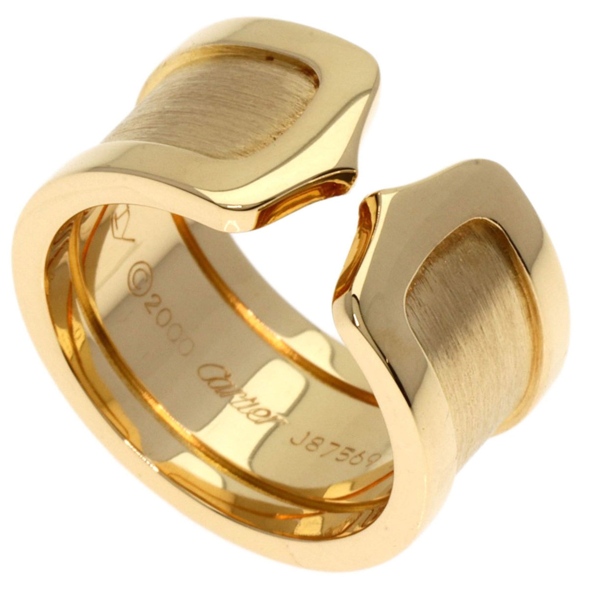 Cartier 2C C2 Gold Yellow Gold Ring 