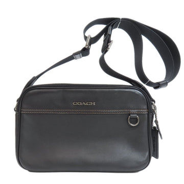 Coach Graham Black Leather Shoulder Bag