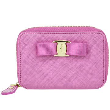 Salvatore Ferragamo Vara Pink Leather Wallet 