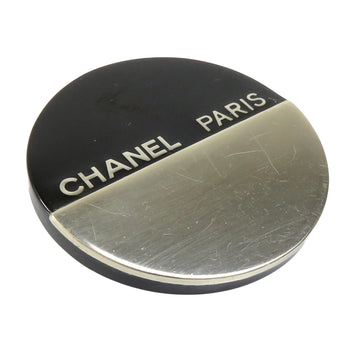 Chanel Chanel Black Plastic Brooch 