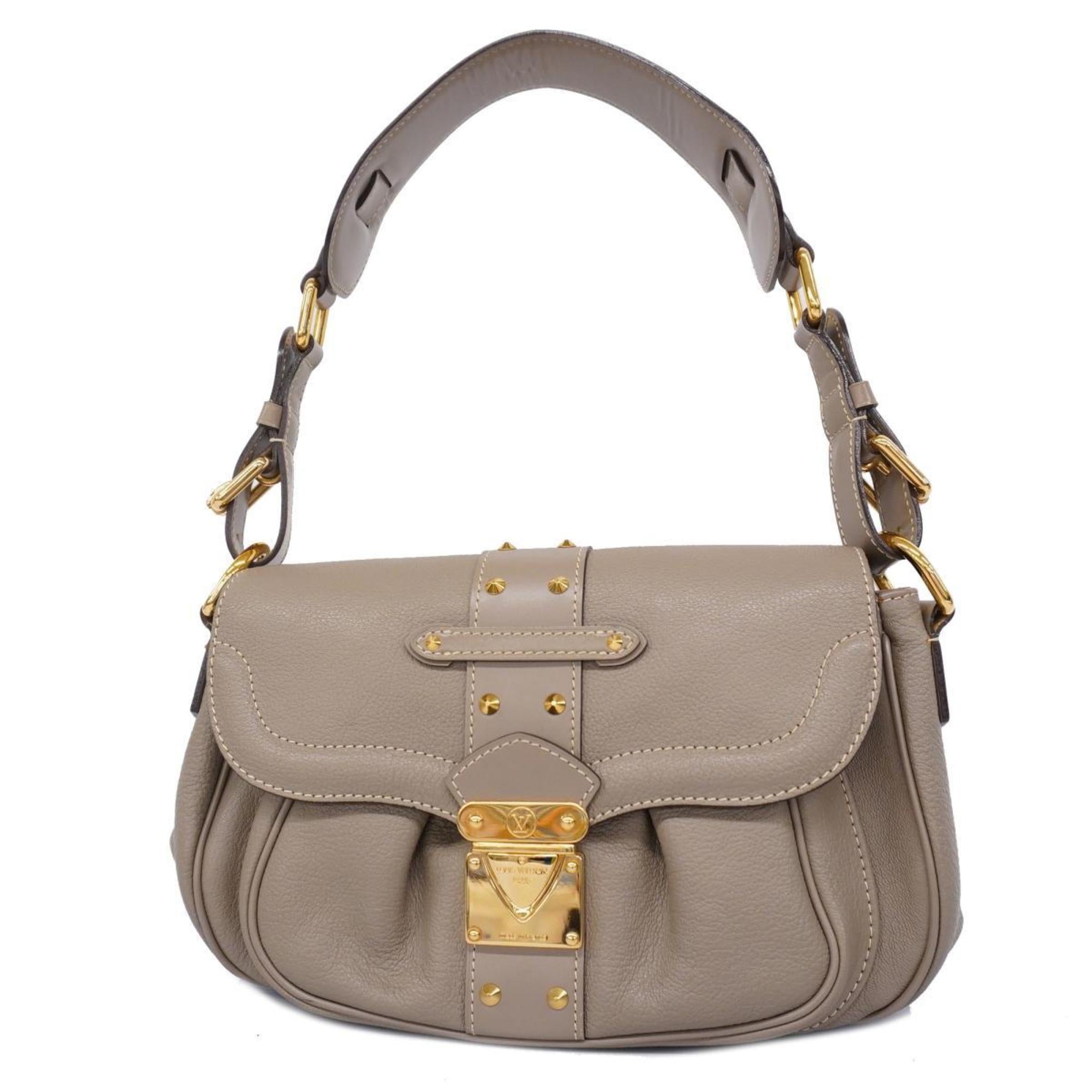 Louis Vuitton Suhali Grey Leather Shoulder Bag