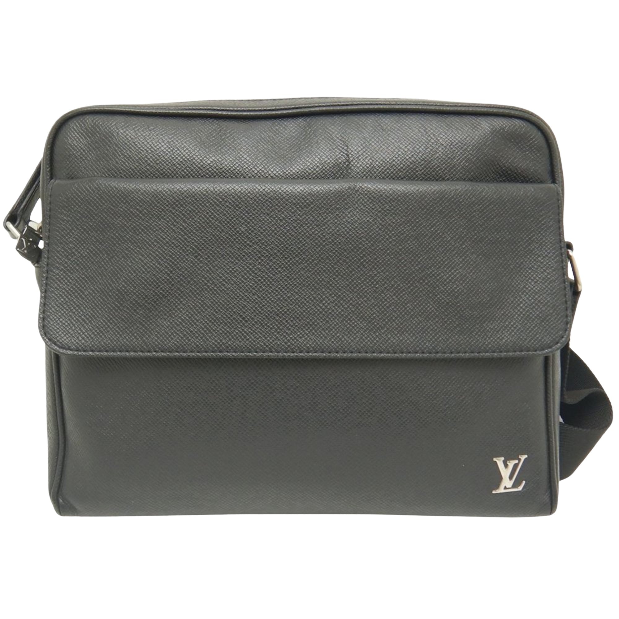 Louis Vuitton Alex messenger Black Leather Shoulder Bag