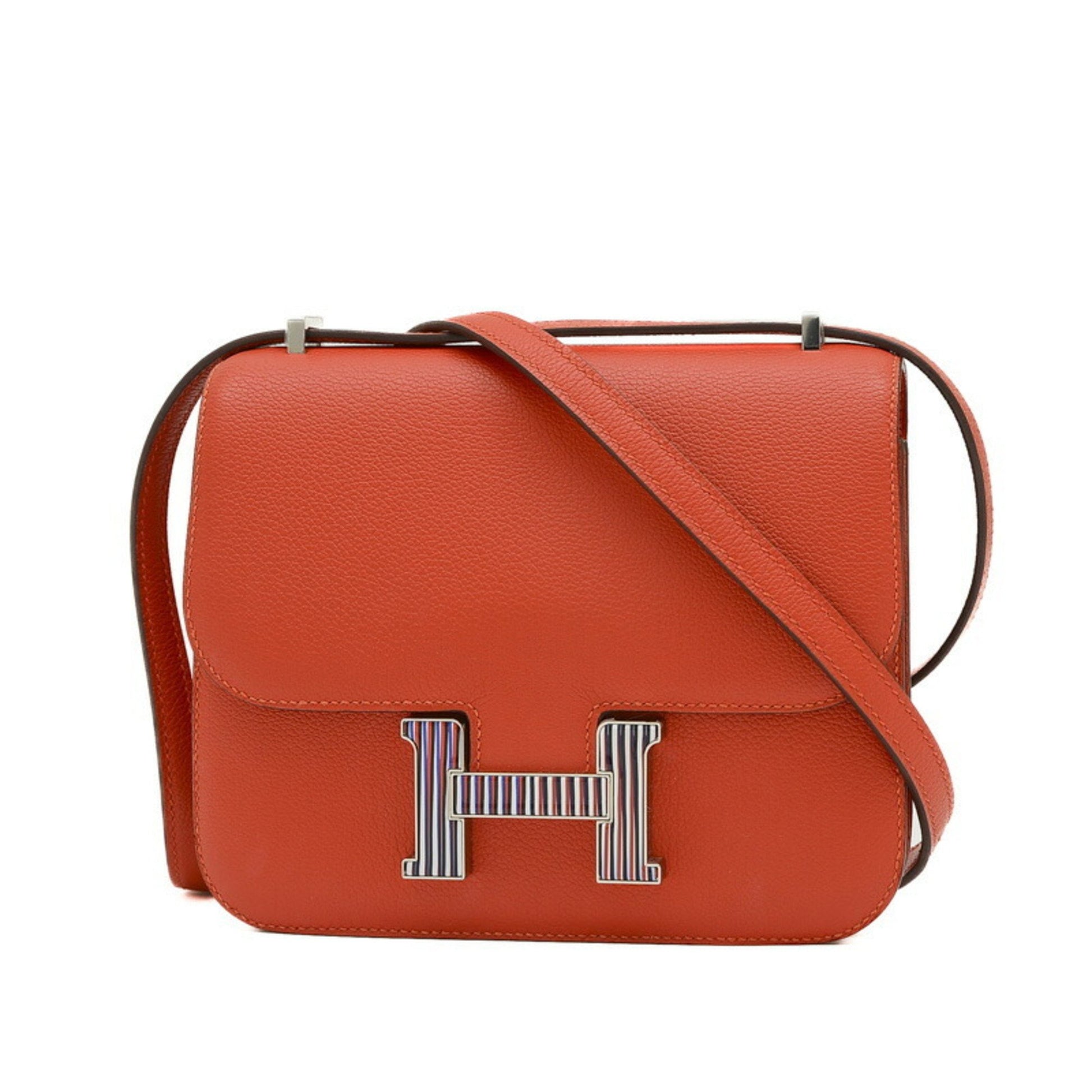 Hermès Constance Red Leather Shoulder Bag