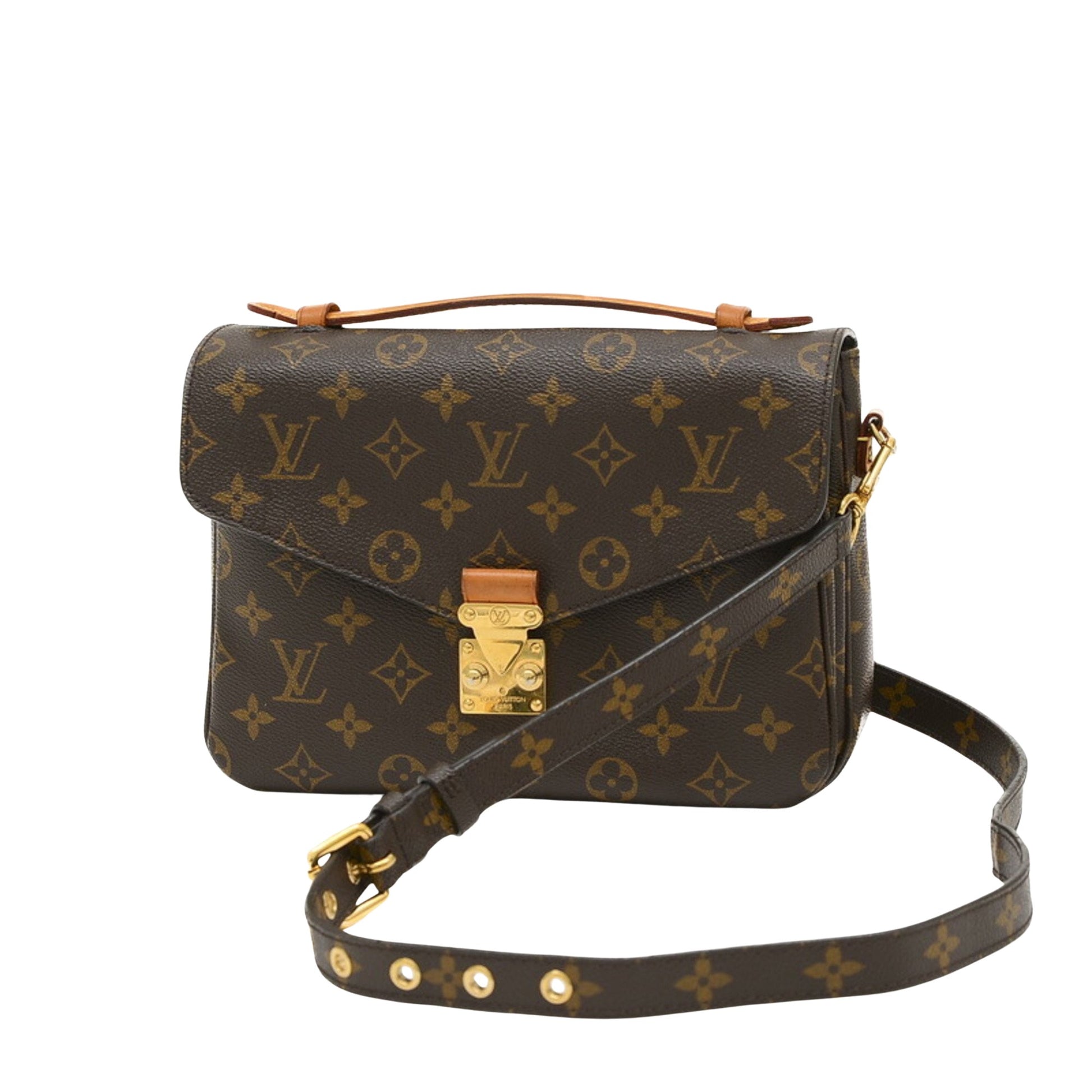 Louis Vuitton Metis Brown Canvas Shoulder Bag