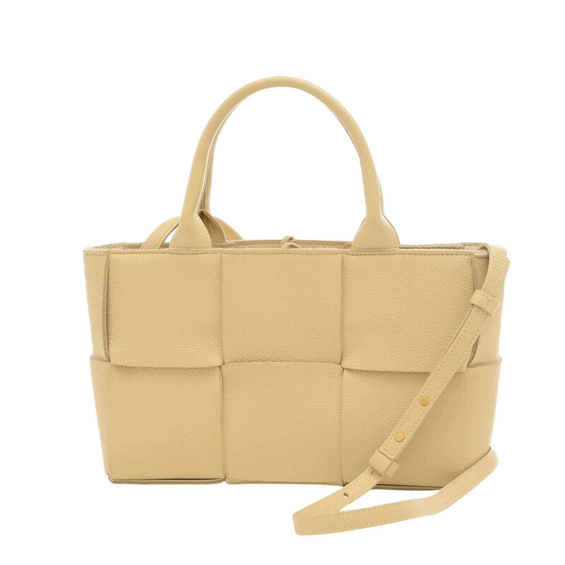 Bottega Veneta Arco Beige Leather Tote Bag