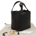 Hermès Picotin lock Black Leather Handbag 