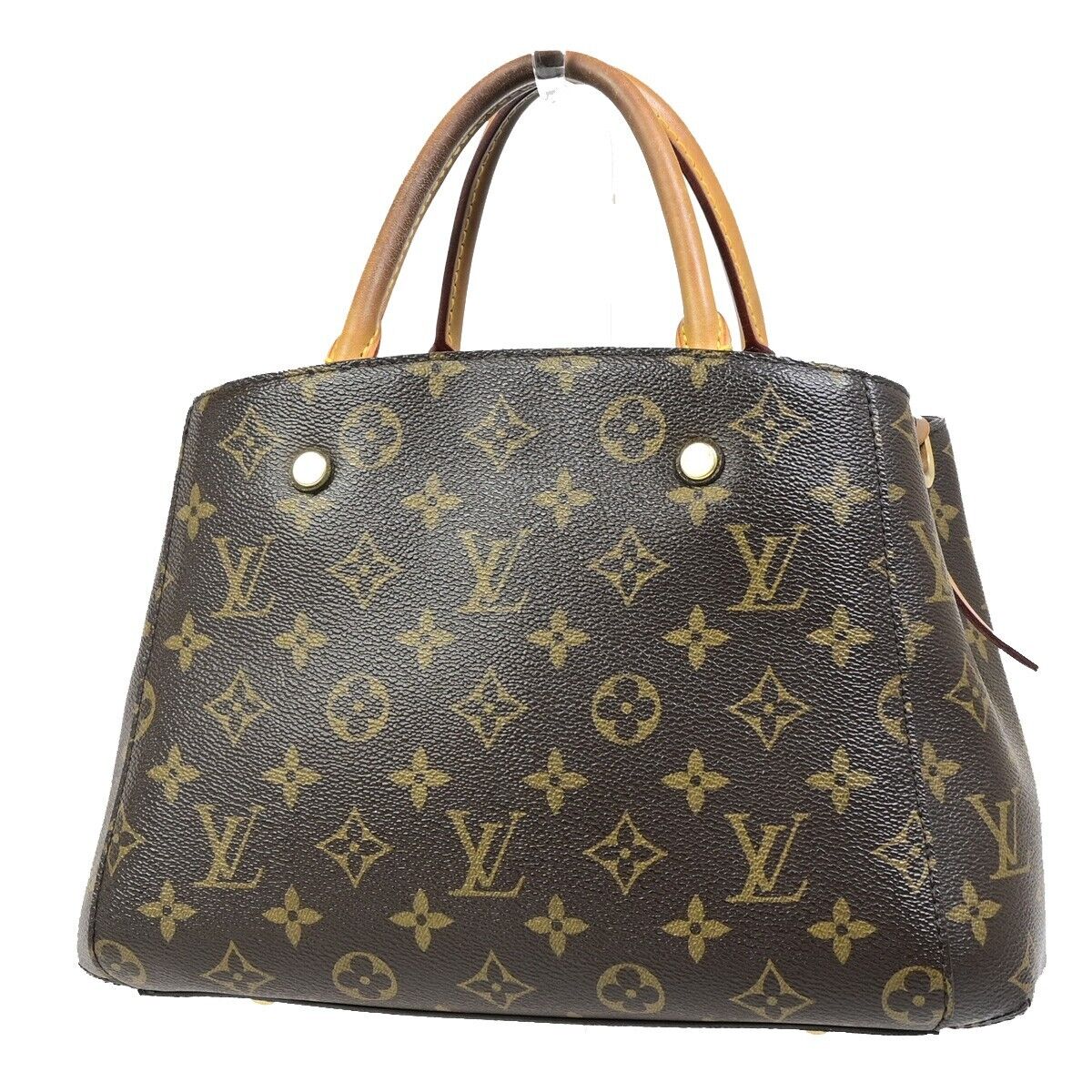 Louis Vuitton Montaigne Brown Canvas Handbag 