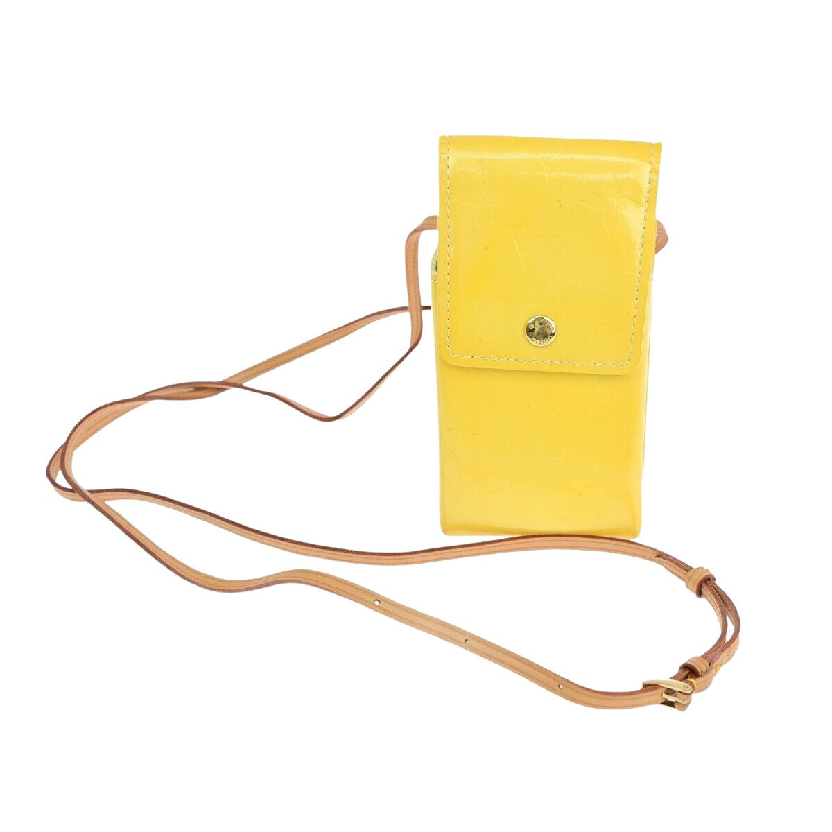 Louis Vuitton Walker Yellow Patent Leather Shoulder Bag