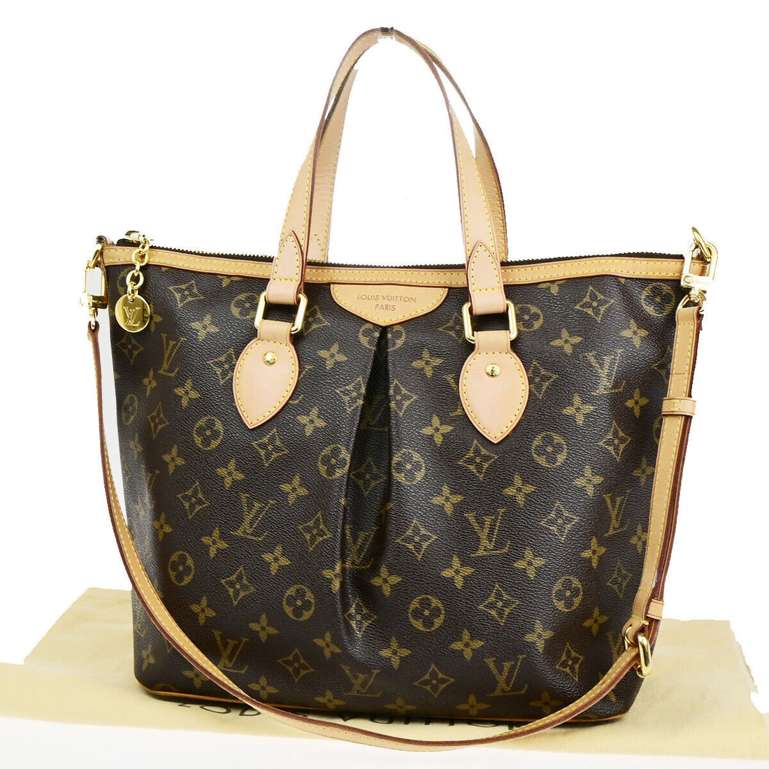 Louis Vuitton Palermo PM Brown Canvas Handbag 