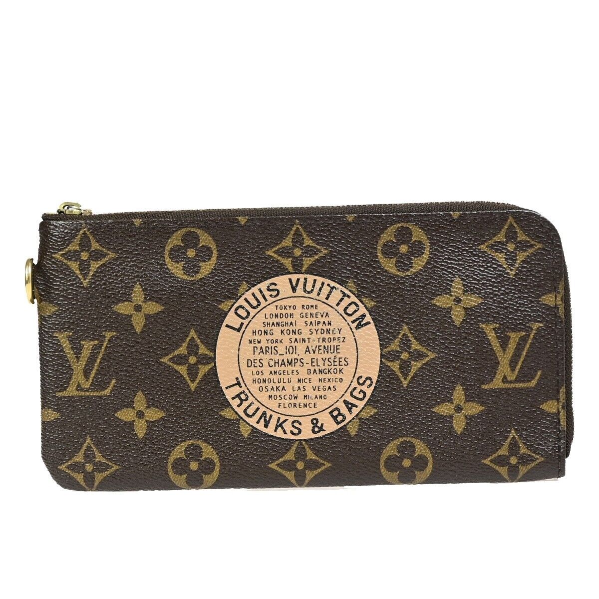 Louis Vuitton Pochette Brown Canvas Wallet 