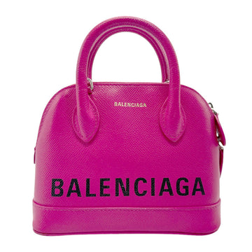 Balenciaga Ville Pink Leather Handbag 