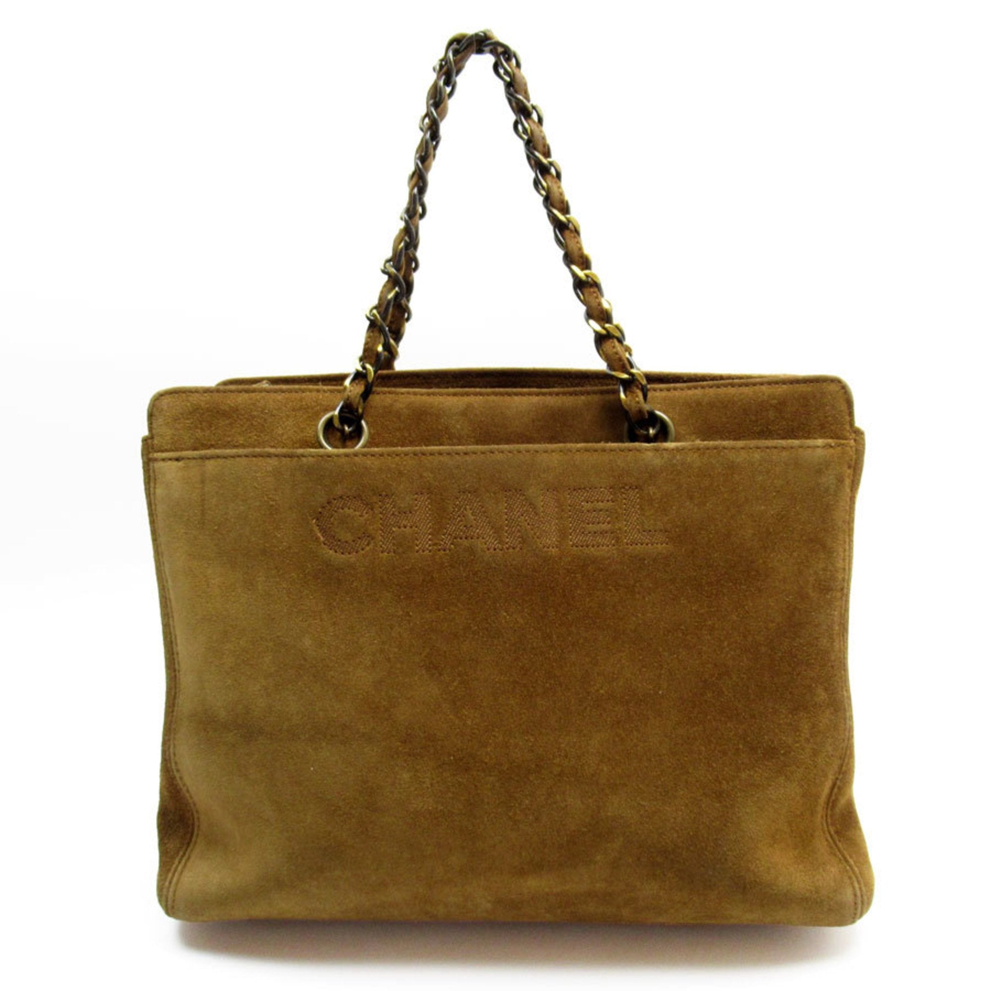 Chanel Brown Suede Handbag 