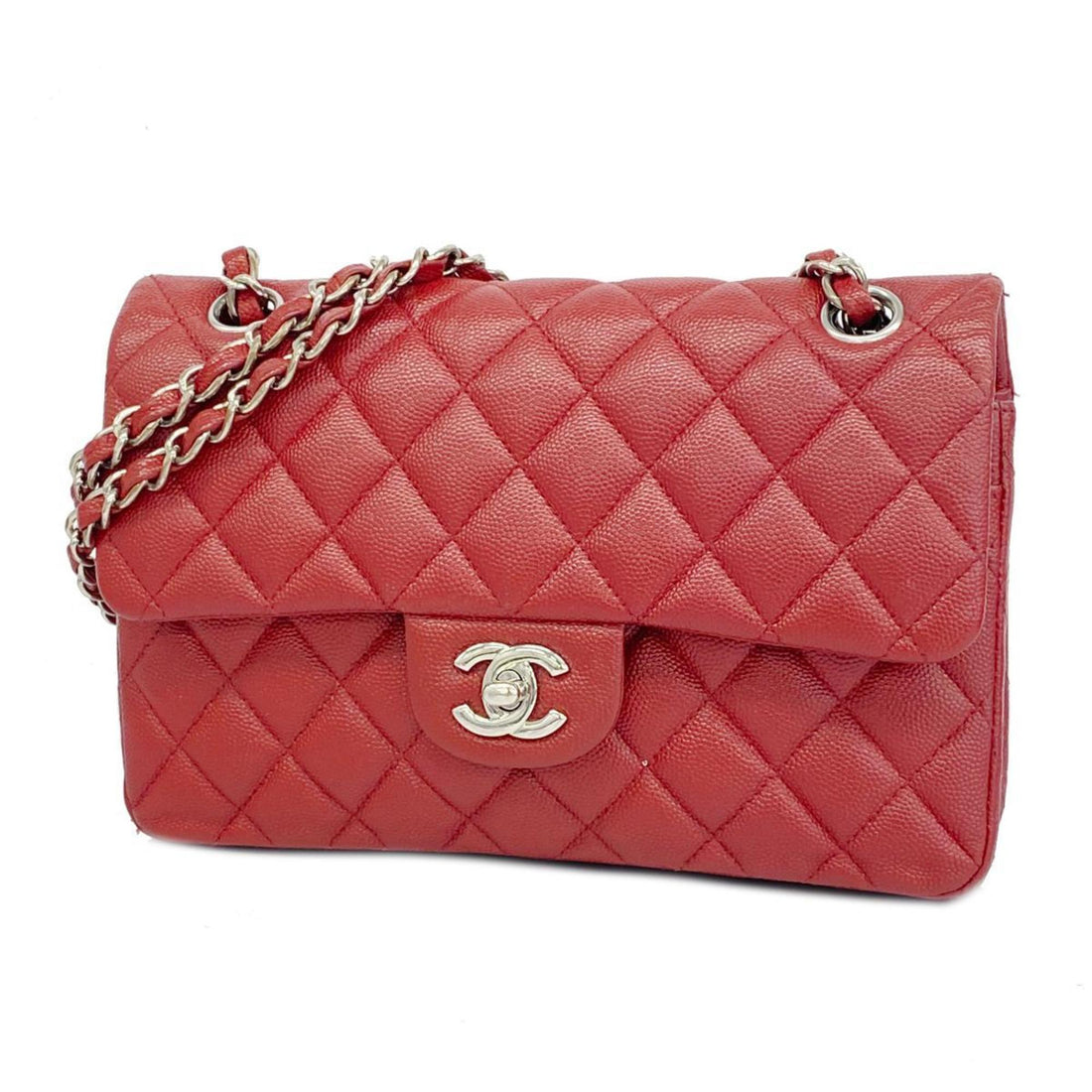 Chanel Timeless Burgundy Leather Shoulder Bag