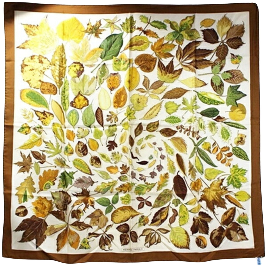 Hermès Carré 90 Brown Silk Scarf 