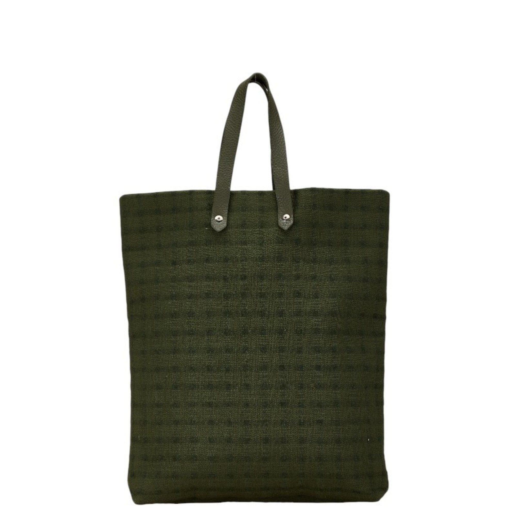 Hermès Ahmedabad Green Cotton Tote Bag