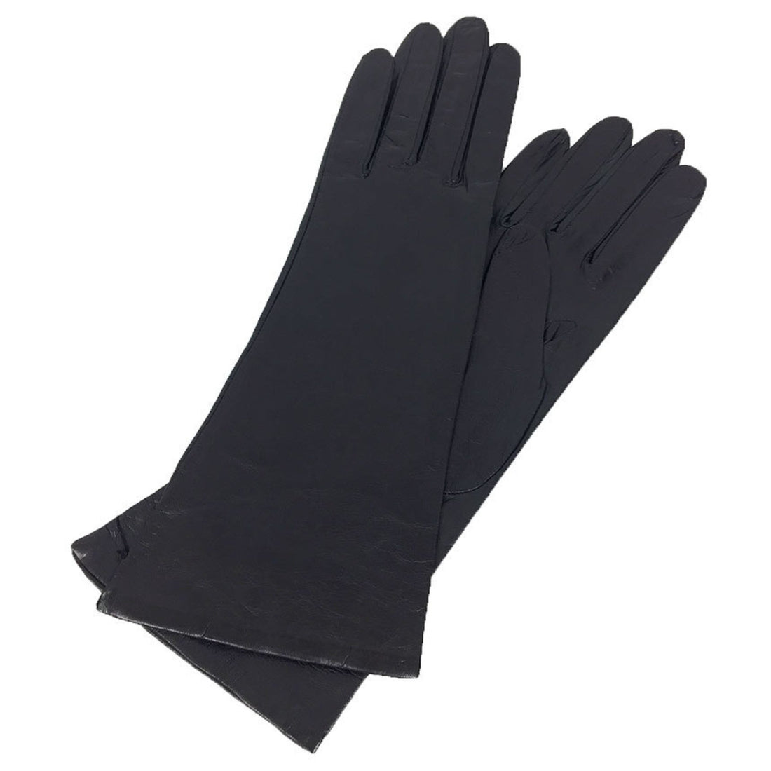 Hermès Black Leather Gloves 