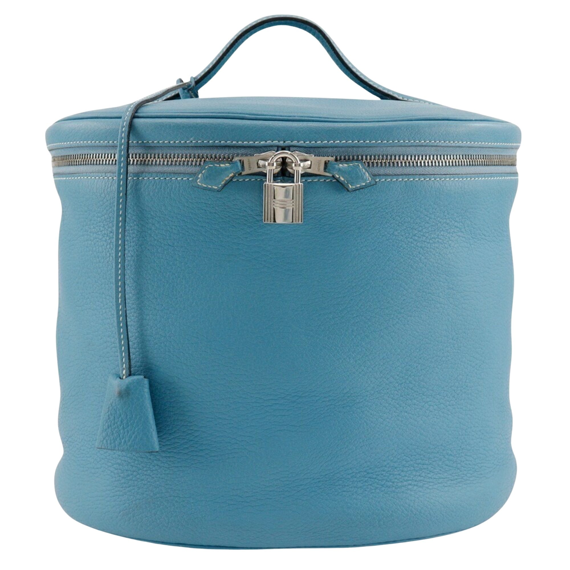 Hermès InterCity Blue Leather Handbag 