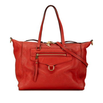 Louis Vuitton Lumineuse Red Leather Handbag 