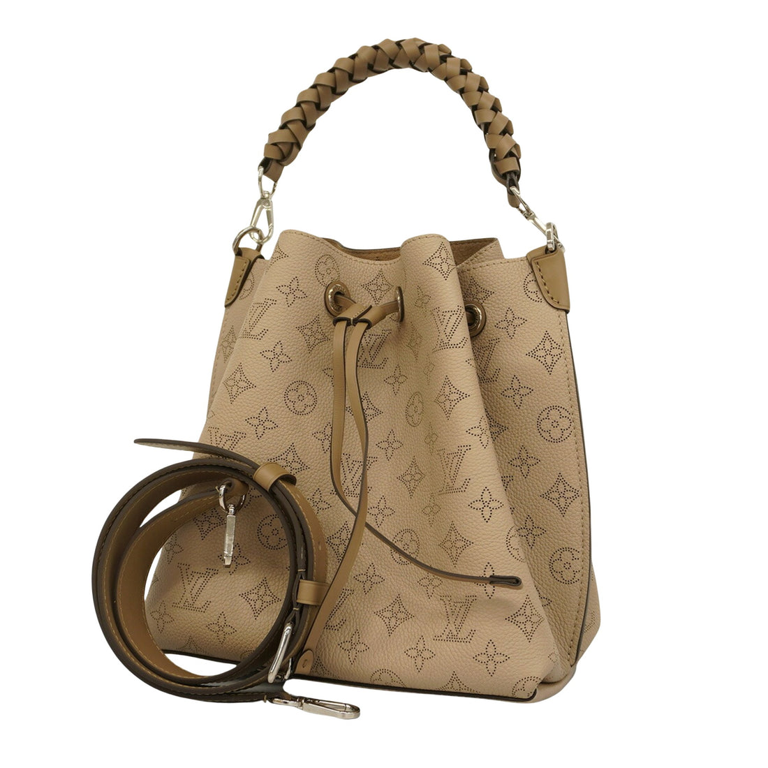 Louis Vuitton MURIA Beige Leather Handbag 